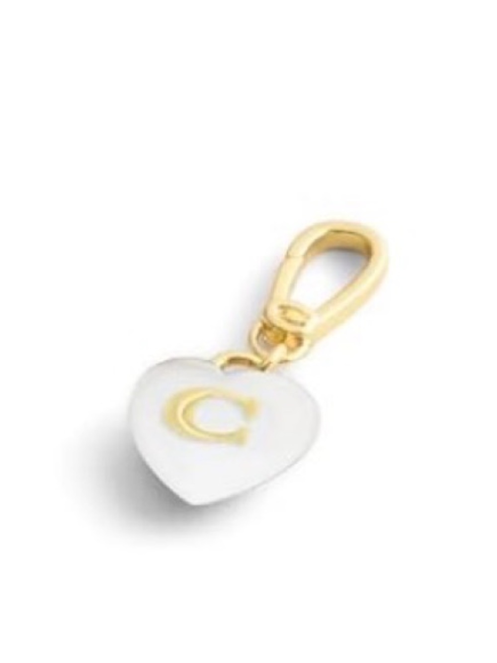 Coach Collectible Signature C Heart Jewelry Charm with Dust Bag - NWT
